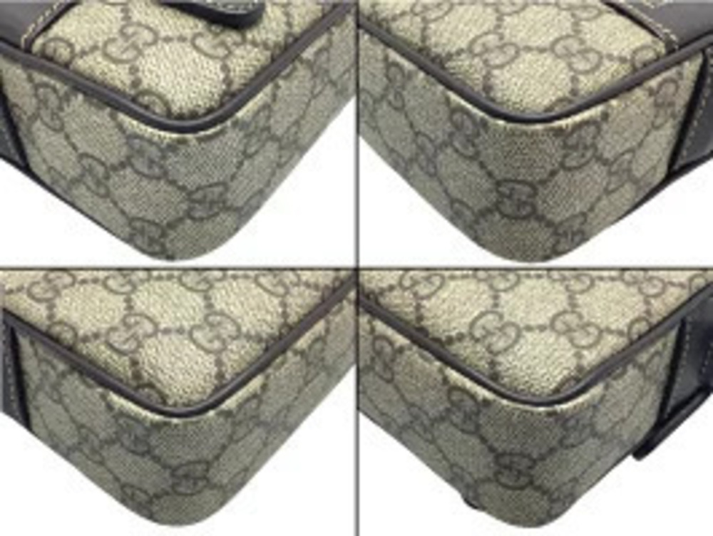 Gucci Supreme Crossbody GG Logo Beige Shoulder Bag Canvas - Picture 8 of 13